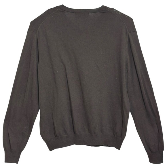 Sebastian Cooper Other - Sebastian Cooper Sweater‎ Men Brown Cashmere Blend V-Neck Knit Dark Academia XL